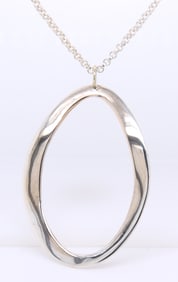 925 Sterling Silver Modified Ippolita Pendant on Chain Necklace