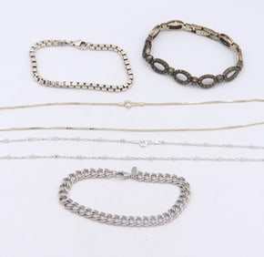 Group Lot of Vintage 925 Sterling Silver Jewelry