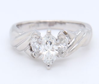 Brilliant White Gold Diamond Engagement Ring