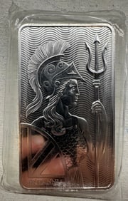 10 Troy Ounces Pure .999 Fine Silver Bar in Plastic