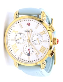 Michele sport Sail silver dial Silicone strap watch