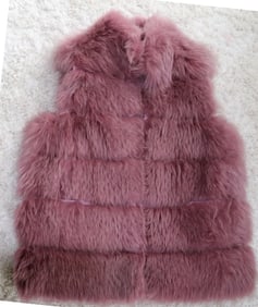 Tasha Tarno dyed fox vest