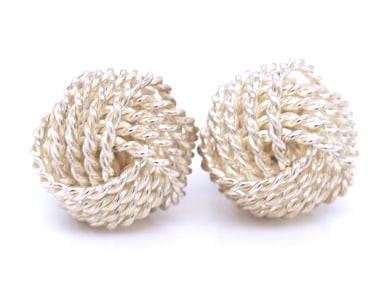 Tiffany & Co Twisted knot earrings in 925 sterling silver