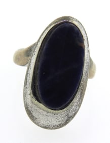 Sterling Silver Blue Stone Ring