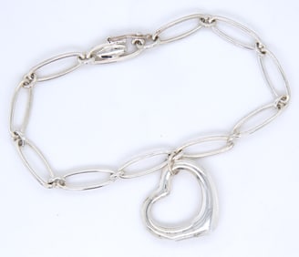 Tiffany & Co open heart link bracelet