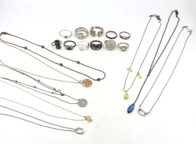 Group lot of Vintage 925 sterling silver mixed jewelry