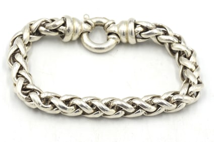Vintage 925 sterling silver rolo bracelet