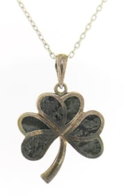 925 Sterling Silver Leaf Pendant on Chain