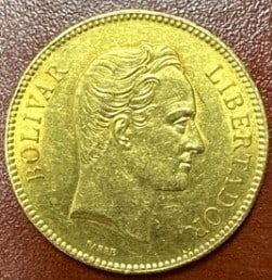 1889 Bliver Libertador Estados Unidos De Venezuela GR32.2580. Lei 900