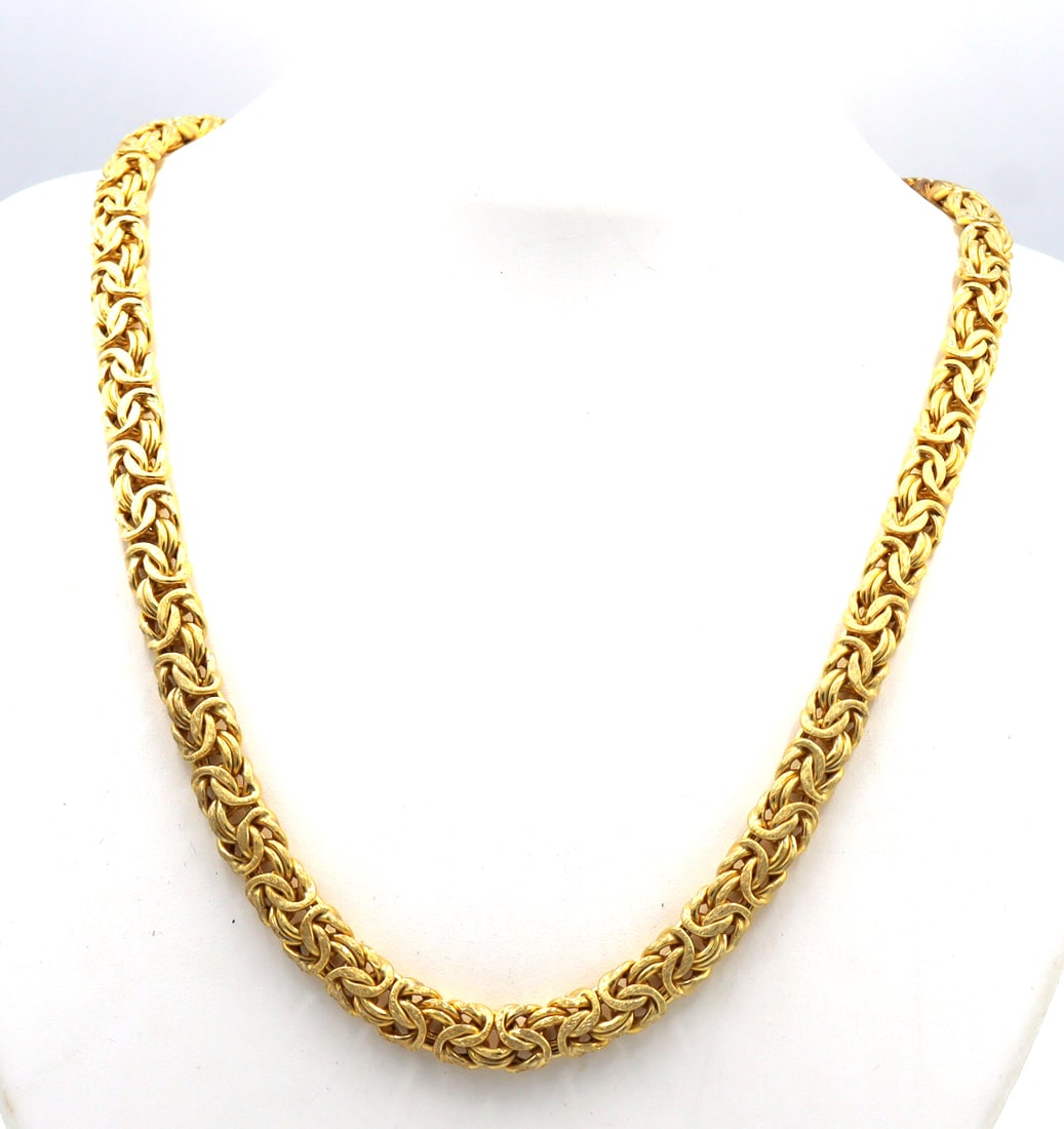 Italian 925 sterling silver Byzantine necklace (1 of 5)