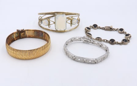 Group Lot of 4 Bangle Bracelets