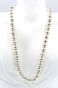925 Sterling silver Tiffany & Co bead necklace