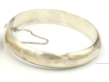 Group Lot of 4 Vintage 925 sterling silver cuff bangles
