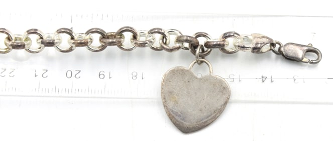 Group lot of 8 Vintage 925 sterling silver bracelets