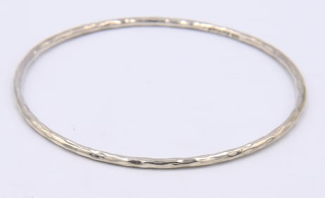 Stylish Sterling Silver Ippolita Hammered Bangle