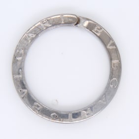 Bvlgari Sterling Silver Key Ring