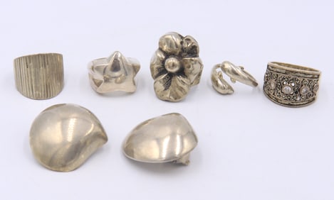 Lot of Vintage 925 Sterling Silver Jewelry