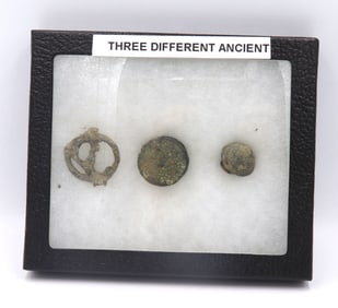 Three Different Ancient Roman Bronze Fibula