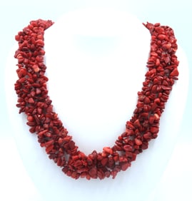Cluster Coral Necklace