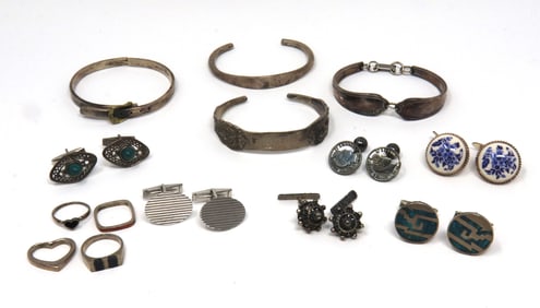 Mixed Lot of Sterling Silver Jewelry
