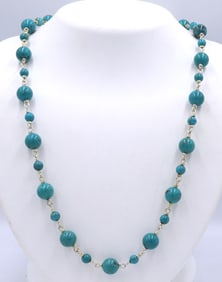 925 Sterling silver turquoise necklace