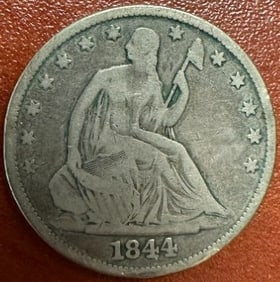 1844 Seated Liberty Half Dollar