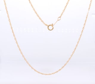 Elegant Yellow Gold Chain Necklace