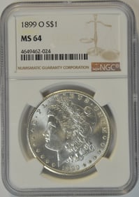 1899-O $1 Morgan Silver Dollar NGC MS 64