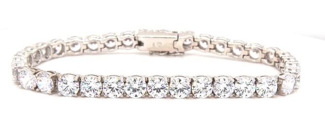 925 Sterling silver cubic zirconia tennis bracelet