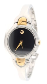 Movado Kara two tone  quartz bangle watch