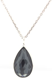 925 Sterling silver Ippolite rock candy Hematite quartz necklace