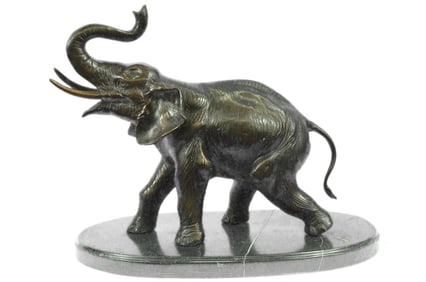 African Elephant  Bronze Sculpture