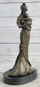 Mother and Child Bronze Sculpture