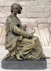 Girl Farmer Harvest Bronze Sculpture