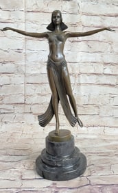 Belly Dancer Bronze Figurine