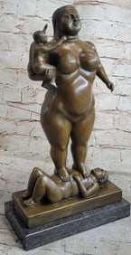 Mother Father Child Bronze Sculpture