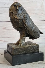Modern Art Owl Bronze Sculpture