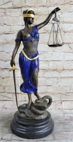 Blind Justice Bronze Sculpture