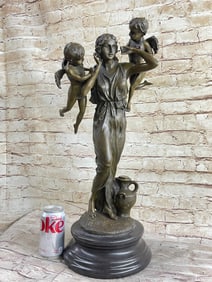 Mother's Day Cherub Angel Bronze Statue