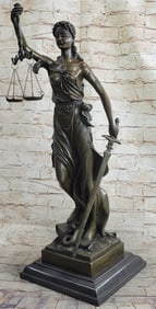 Lady of Justice Bronze Statue