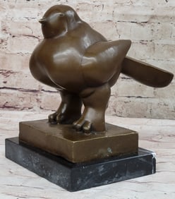 Bird Bronze Statue on Mrble Base