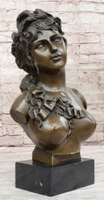 Nude Miss Bimbo BUST Bronze Sculpture