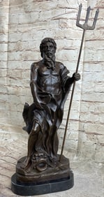 Sea God Poseidon Bronze Sculpture