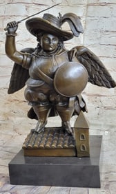 Archangel With Hat Bronze Sculpture