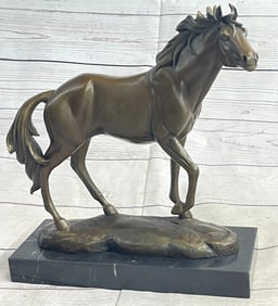 Large Arabian Horse Bronze Sculpture