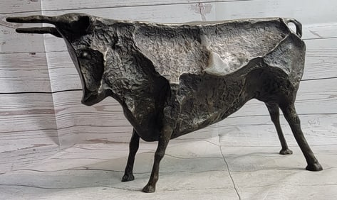 Bronze Sculpture Modern Abstract Art Bull by Picasso Hot Cast Figurine Figure