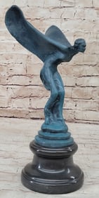 Lost Wax Method Spirit of Ecstasy Bronze Figurine