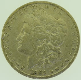 1881 Morgan Silver Dollar $1 US Coin