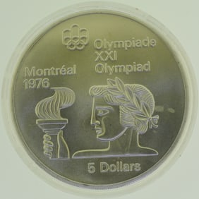 1976 Montreal Olympic Games Silver Coin