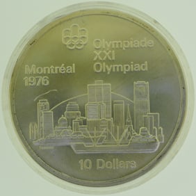 1976 Montreal Olympic Games Silver Coin